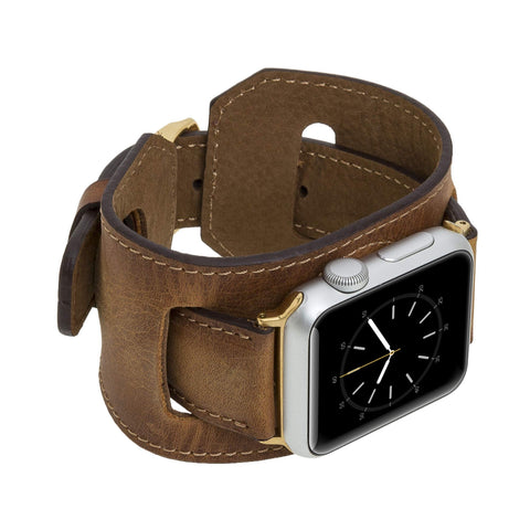 Ancona Leather Cuff Band Strap for Apple Watch
