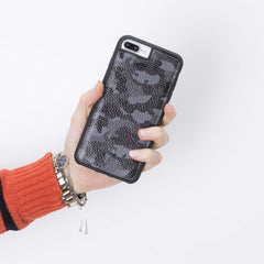 Funda de cuero Lucca Snap On para iPhone 8 Plus