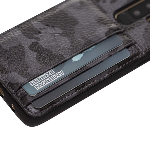 Pisa Snap On Leather Wallet Case with Stand for Samsung Galaxy S9 Plus