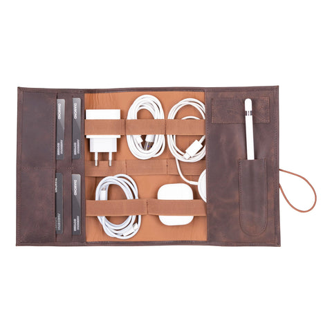 Lazio Leather Cable Organizer