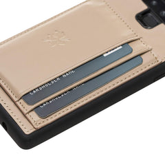 Funda tipo billetera de cuero Pisa Snap On con soporte para Samsung Galaxy Note 9