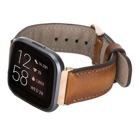 Tuscany Leather Watch Band for Fitbit Versa