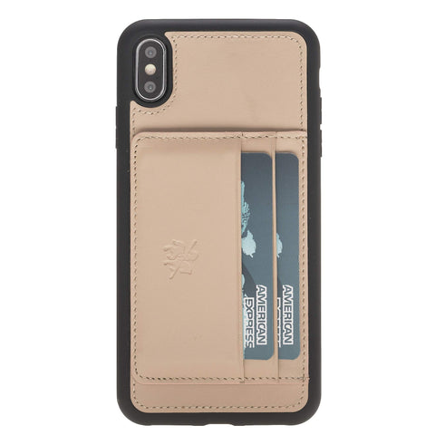 Pisa Snap On Leather Wallet Case with Stand for iPhone XS Max