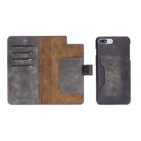 Funda tipo billetera de cuero con bloqueo RFID Florence para iPhone 8 Plus