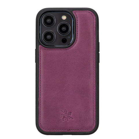 Funda de cuero Lucca Snap On para iPhone 14 Pro