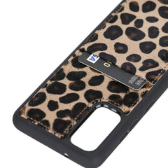 Funda tipo billetera de cuero Capri Snap On para Samsung Galaxy S20