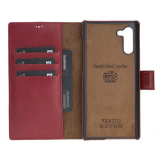Funda tipo billetera de cuero con bloqueo RFID Florence para Samsung Galaxy Note 10