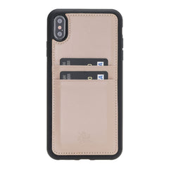 Funda tipo billetera de cuero Capri Snap On para iPhone XS Max