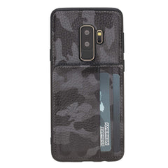 Funda tipo billetera de cuero Pisa Snap On con soporte para Samsung Galaxy S9 Plus