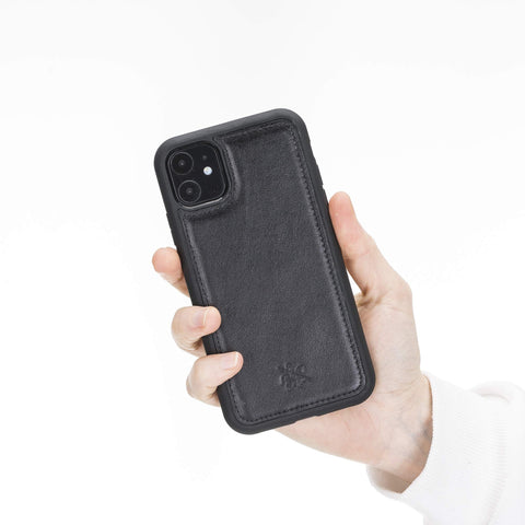 Lucca Snap On Leather Case for iPhone 11