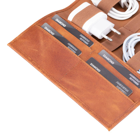 Lazio Leather Cable Organizer