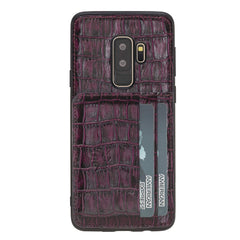 Funda tipo billetera de cuero Pisa Snap On con soporte para Samsung Galaxy S9 Plus