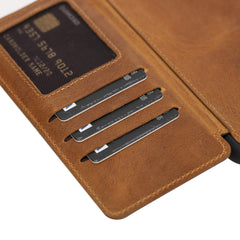 Funda tipo billetera delgada de cuero con bloqueo RFID Verona para iPhone XS Max