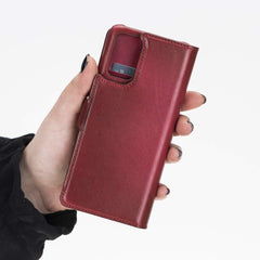 Funda tipo billetera de cuero con bloqueo RFID Florence para Samsung Galaxy S20