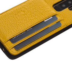 Funda tipo billetera de cuero Pisa Snap On con soporte para Samsung Galaxy S9 Plus