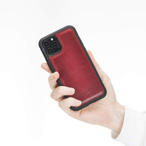 Funda de cuero Lucca Snap On para iPhone 11 Pro