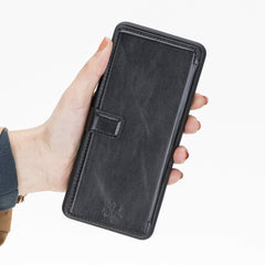 Verona Funda tipo billetera delgada de cuero con bloqueo RFID para Samsung Galaxy S20 Ultra