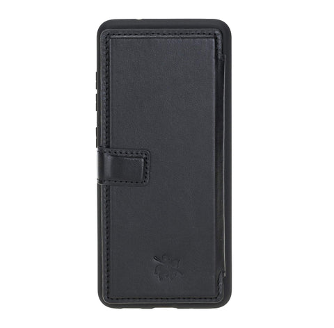 Verona Funda tipo billetera delgada de cuero con bloqueo RFID para Samsung Galaxy S20