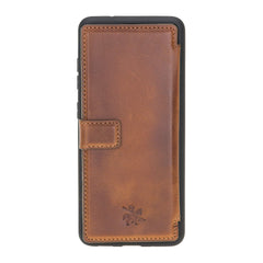 Verona Funda tipo billetera delgada de cuero con bloqueo RFID para Samsung Galaxy S20