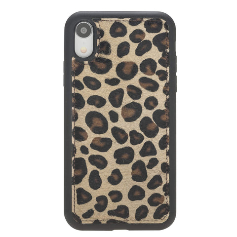 Funda de cuero Lucca Snap On para iPhone XR