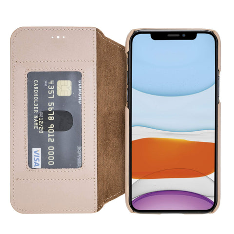 Estuche tipo billetera de cuero con bloqueo RFID Venice para iPhone 11 Pro