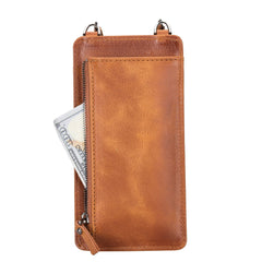 Bolso para teléfono Vittoria Universal Slim tipo bandolera de cuero 