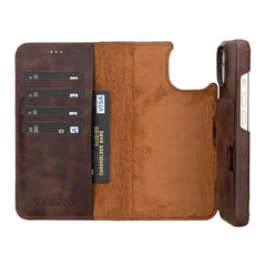 Funda tipo billetera de cuero con bloqueo RFID Florence para iPhone 15