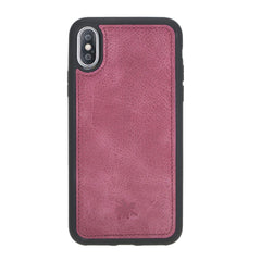 Funda de cuero Lucca Snap On para iPhone XS