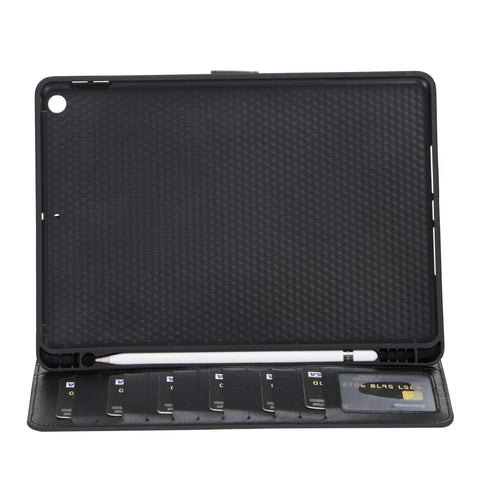 Funda tipo billetera de cuero Parma para iPad 10.2 2019
