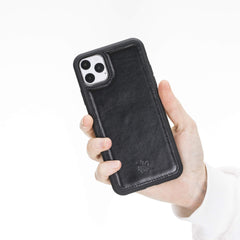 Lucca Snap On Leather Case for iPhone 11 Pro Max