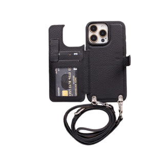 Fermo Leather Crossbody Wallet Phone Case for iPhone 15 Pro Max