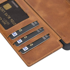 Verona Funda tipo billetera delgada de cuero con bloqueo RFID para Samsung Galaxy S20