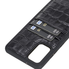 Funda tipo billetera de cuero Capri Snap On para Samsung Galaxy S20