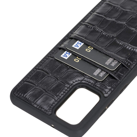 Funda tipo billetera de cuero Capri Snap On para Samsung Galaxy S20 Plus