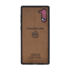 Verona - Funda tipo cartera delgada de piel con bloqueo RFID para Samsung Galaxy Note 10