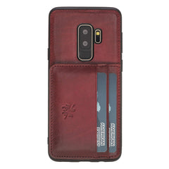Funda tipo billetera de cuero Pisa Snap On con soporte para Samsung Galaxy S9 Plus