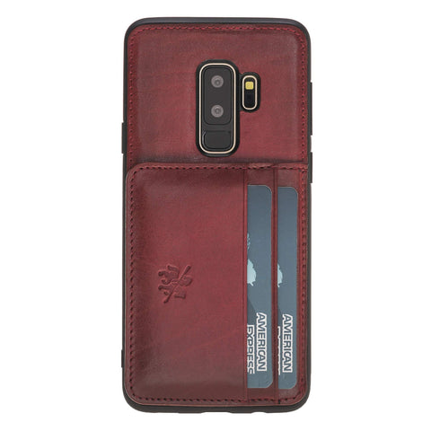 Pisa Snap On Leather Wallet Case with Stand for Samsung Galaxy S9 Plus