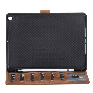 Funda tipo billetera de cuero Parma para iPad 10.2 2019
