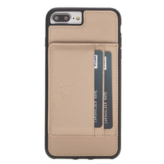 Funda tipo billetera de cuero Pisa Snap On con soporte para iPhone 8 Plus
