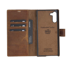 Funda tipo billetera de cuero con bloqueo RFID Florence para Samsung Galaxy Note 10