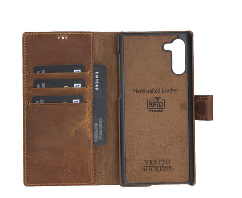 Florence RFID Blocking Leather Wallet Case for Samsung Galaxy Note 10