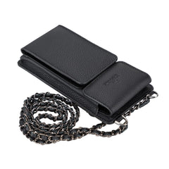 Bolso para teléfono Vittoria Universal Slim tipo bandolera de cuero 