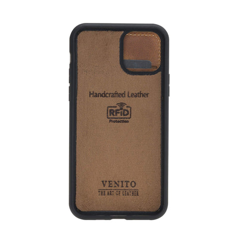 Verona Funda tipo billetera delgada de cuero con bloqueo RFID para iPhone 11 Pro Max