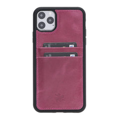 Funda tipo billetera de cuero Capri Snap On para iPhone 11 Pro Max
