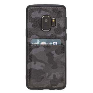 Funda tipo billetera de cuero Cosa Snap On para Samsung Galaxy S9