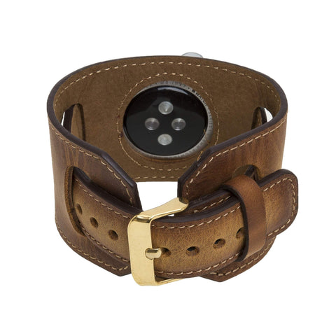 Ancona Leather Cuff Band Strap for Apple Watch