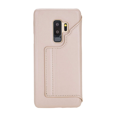 Estuche tipo billetera de cuero con bloqueo RFID Venice para Samsung Galaxy S9