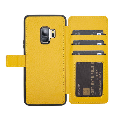 Verona RFID Blocking Leather Slim Wallet Case for Samsung Galaxy S9