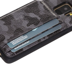Funda tipo billetera de cuero Pisa Snap On con soporte para Samsung Galaxy S9