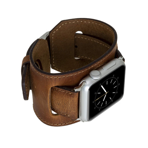 Ancona Leather Cuff Band Strap for Apple Watch